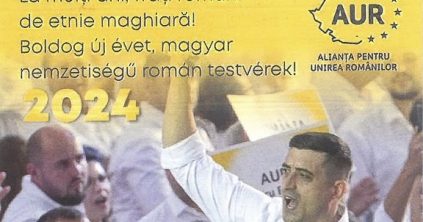 Kétnyelvű naptárokkal árasztotta el a csíkszéki településeket is az AUR